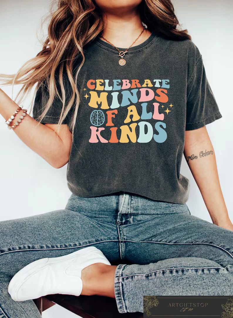 Celebrate Minds Of All Kinds Boho Comfort Tee