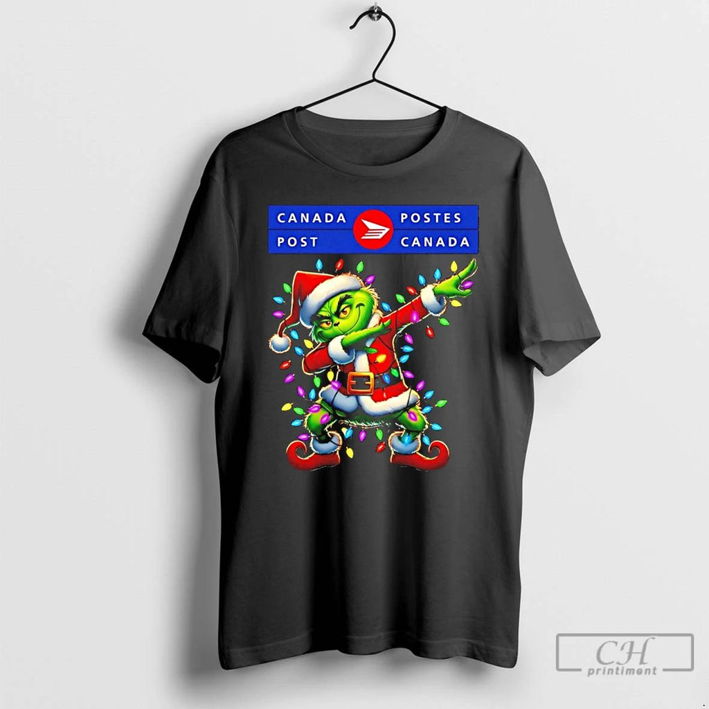 Classic Canada Post X Grinch Dabbing Christmas 2025 T Shirts