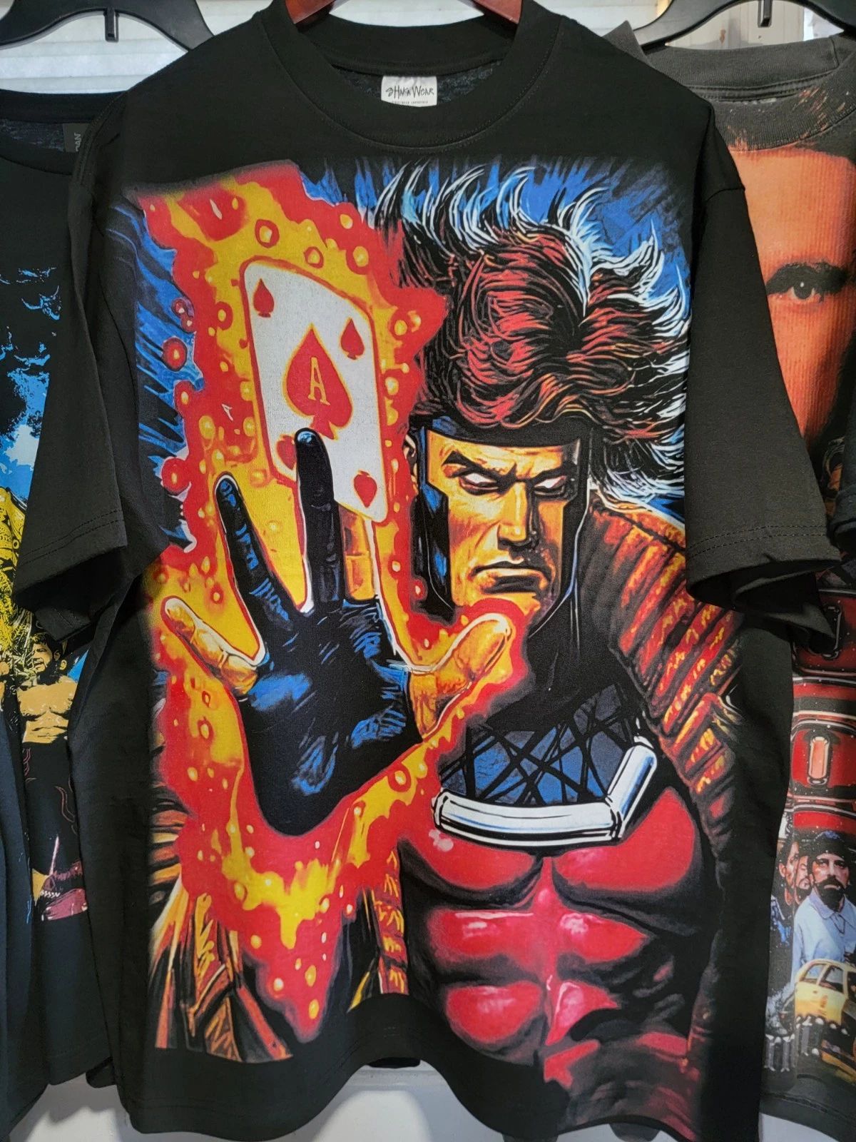 GAMBIT  MODERN ON A SHAKA HEAVYWEIGHT GARMET DYED T SHIRT "MODERN"