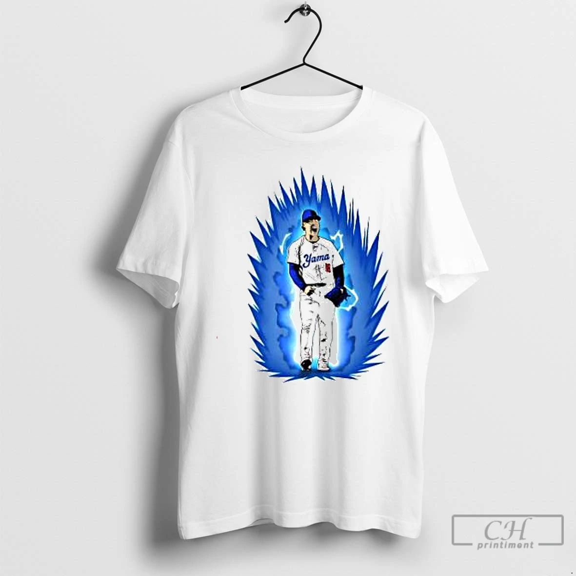 Premium Yoshinobu Yamamoto Super Saiyan Los Angeles Dodgers T Shirts