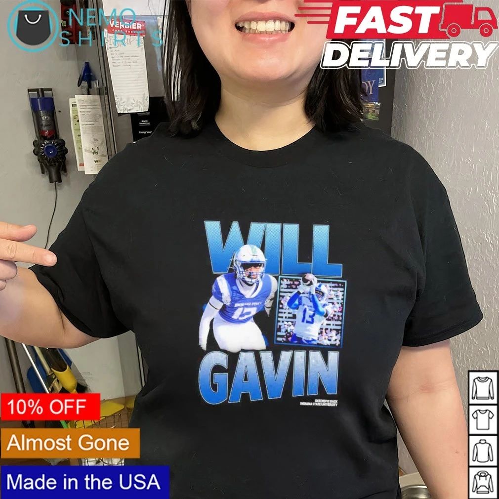 Will Gavin Indiana State University Defensive Back No 13 shirt