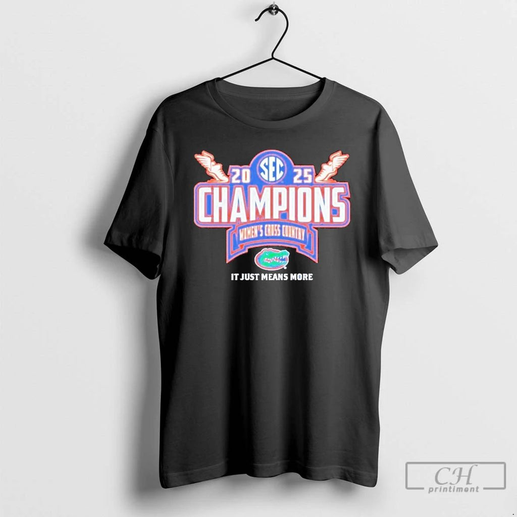 Premium Florida Gators 2025 Sec Womens Cross Country Conference Champions Locker Room T Shirts