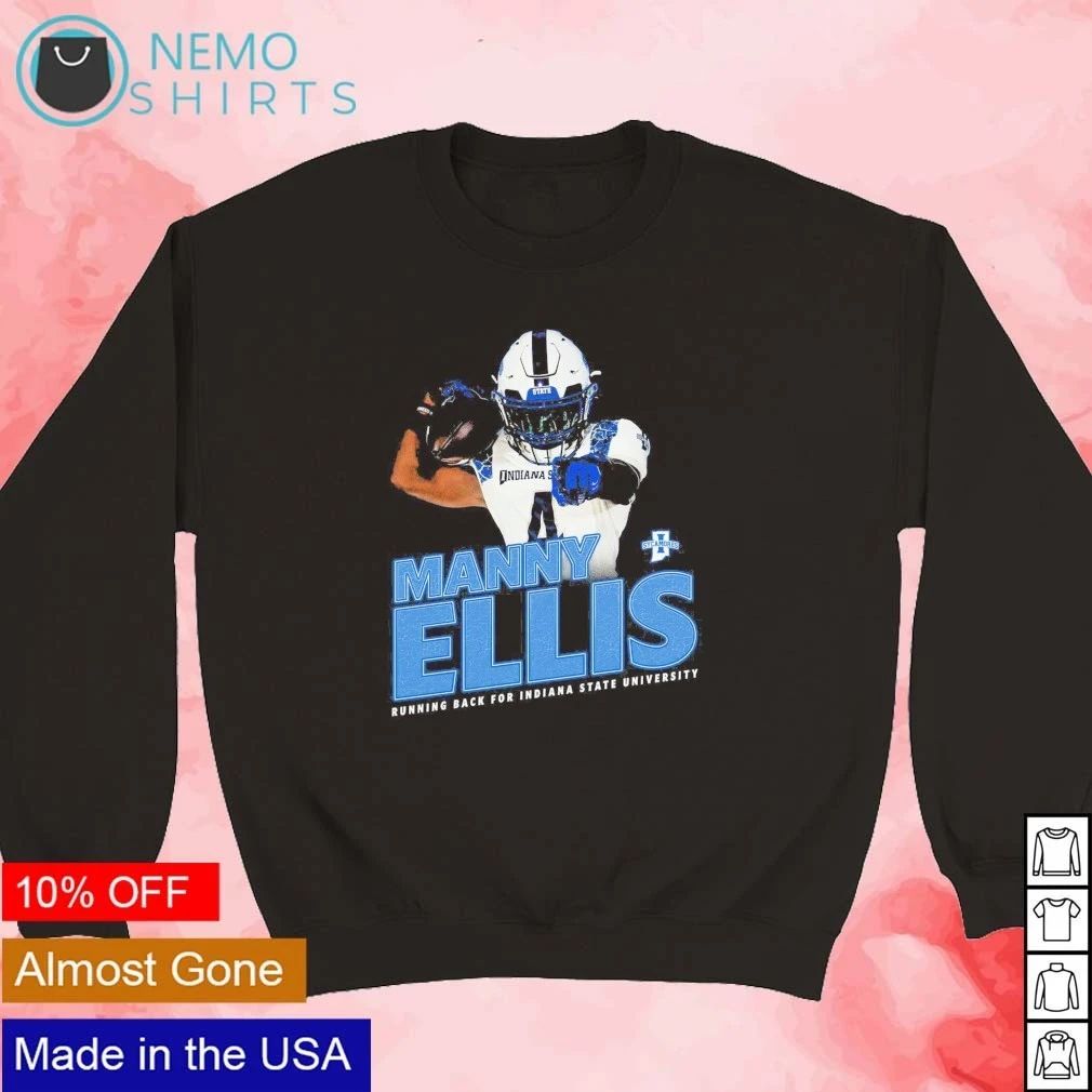 Manny Ellis Vintage Indiana State Sycamores Running Back shirt