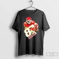 Classic Travis Kelce Dribbling Picture Collage T Shirts