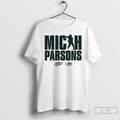 Premium Green Bay Packers Micah Parsons Yards Silhouette Signature T Shirts