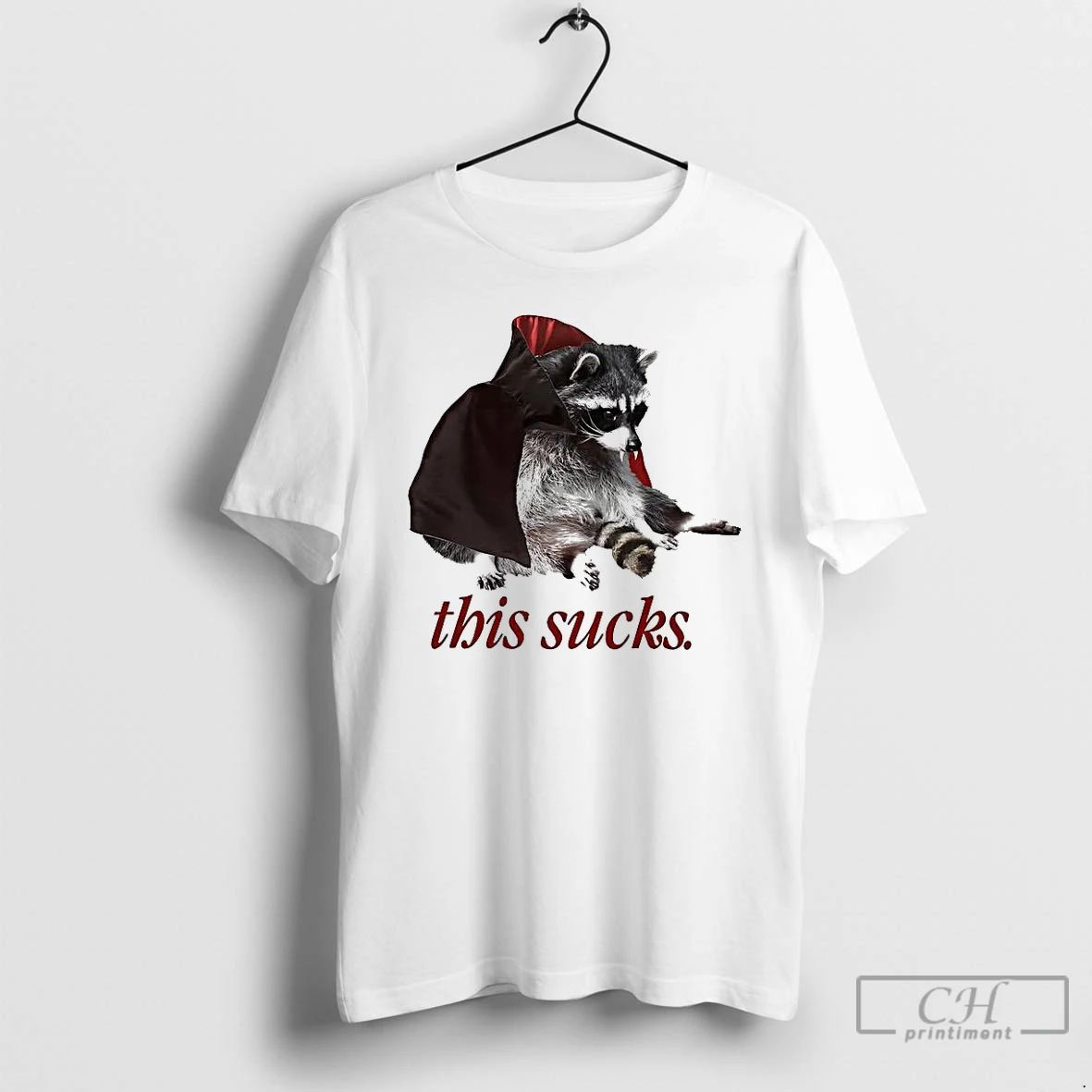 Classic Raccoon This Sucks Vampire Halloween T Shirts