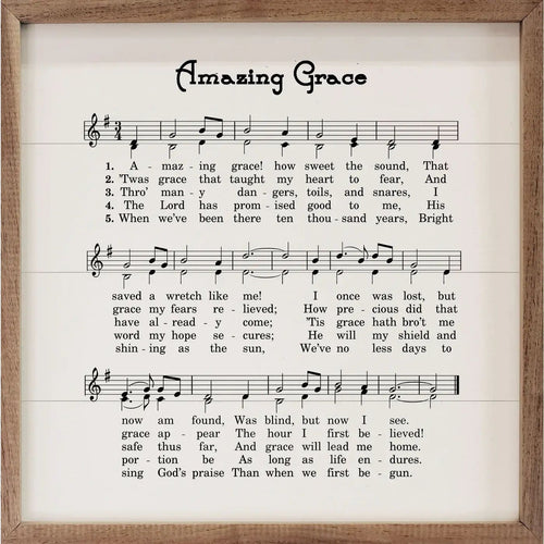 Amazing Grace Sheet Music White
