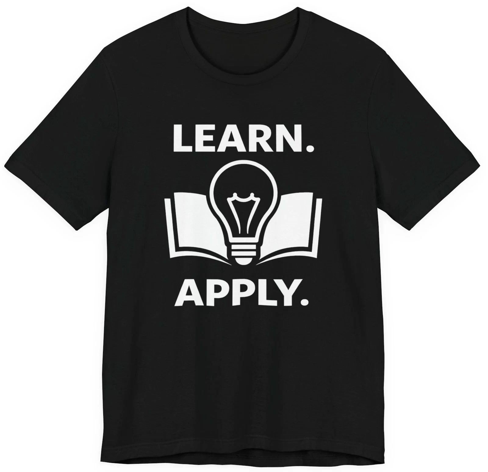 Learn Apply T-Shirt – Growth Mindset Motivational Tee