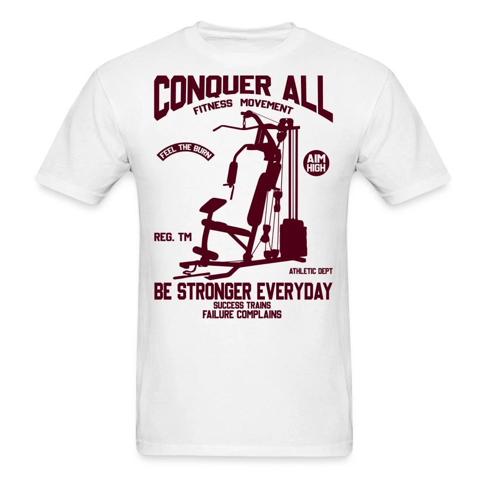 Conquer all be stronger shirt Motivational Gym Fitness T-Shirt size S-6XL