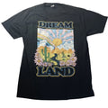 Dream Land Desert Graphic Tee Unisex L NWT Retro Boho Rainbow Sun Cactus Shirt