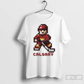 Classic Calgary Flames Hockey 8 Bit Retro Baller T Shirts