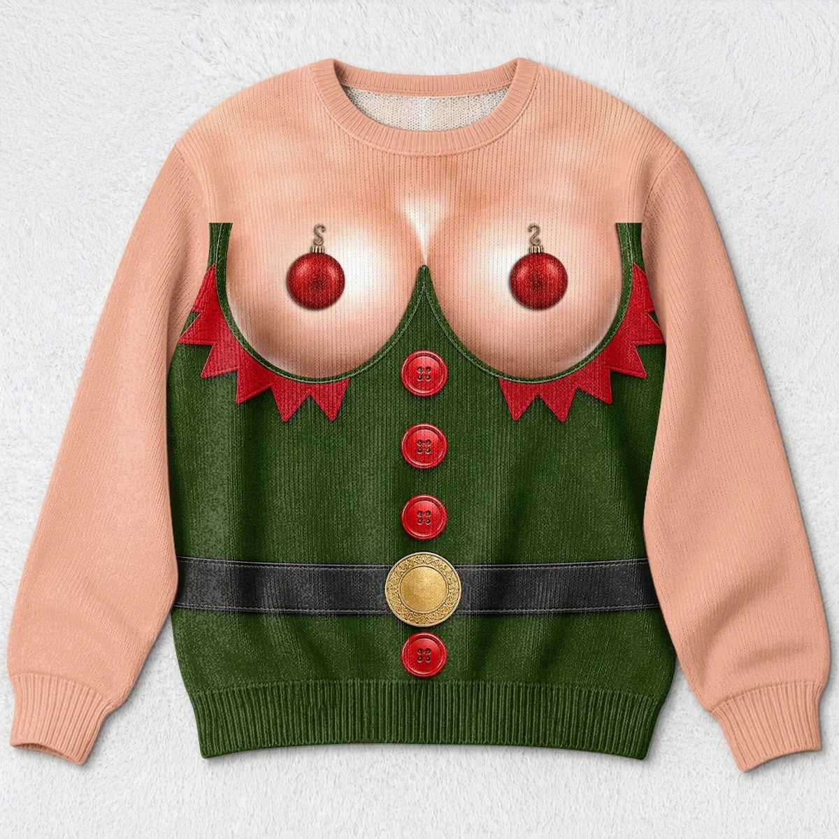 Custom Funny Unisex Ugly Sweatshirt - Personalized Christmas Birthday Gifts For Women - Santa's Favorite Party Girl