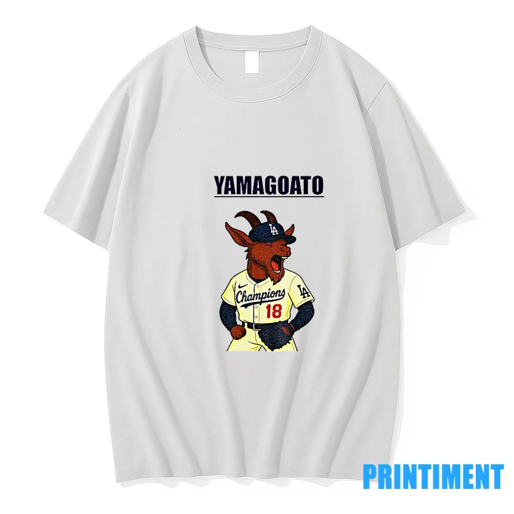 Yamagoato Yoshinobu Yamamoto 18 Goat Los Angeles Dodgers Mlb Baseball 2025 Tshirts Sweater