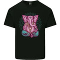 A Meditating Elephant Yoga Spiritual Mens Cotton T-Shirt Tee Top