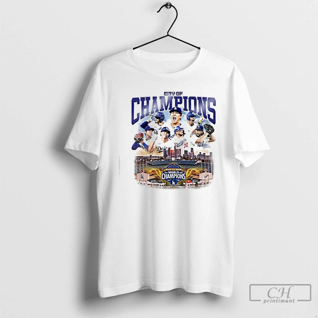 Premium City Of World Champions The Los Angeles Dodgers T Shirts