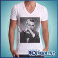 T-shirt V Neck Cary Grant Actor Vintage The Happiness Is Have My-Shirt New