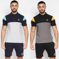 Mens Gym Legend Crosshatch Collared T-Shirt PK Polo Shirt 100% Cotton Casual Top