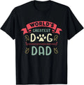 Dog Lover Fathers Day Paw Love Bark Puppy Breeder Doggy Gift Unisex T-Shirt