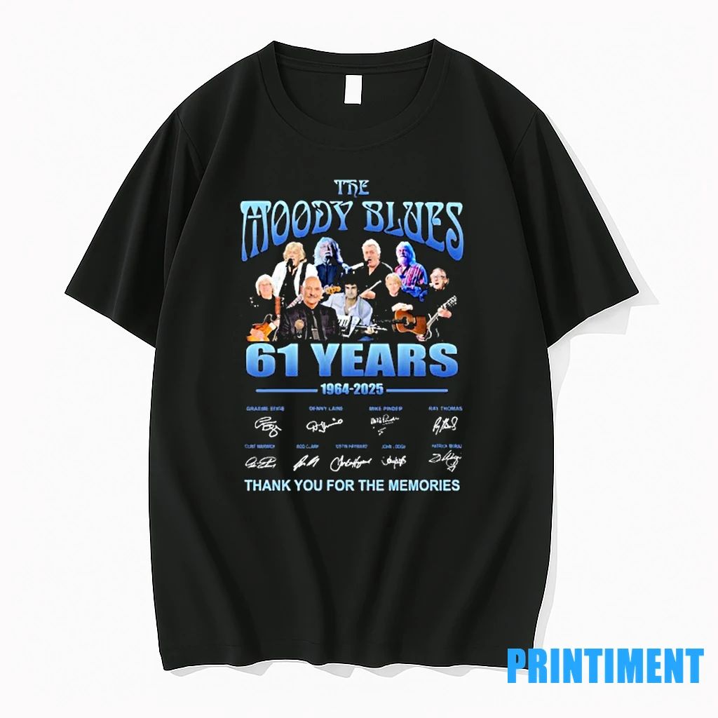 The Moody Blues 61 Years 1964 2025 Thank You For The Memories Signatures Tshirts Sweater