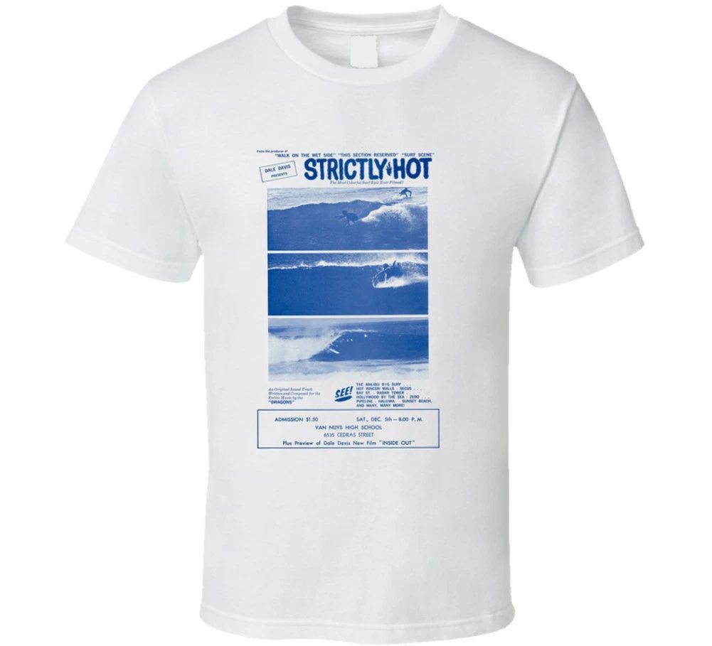 Vintage Surf T-Shirt Strictly Hot Film 1964