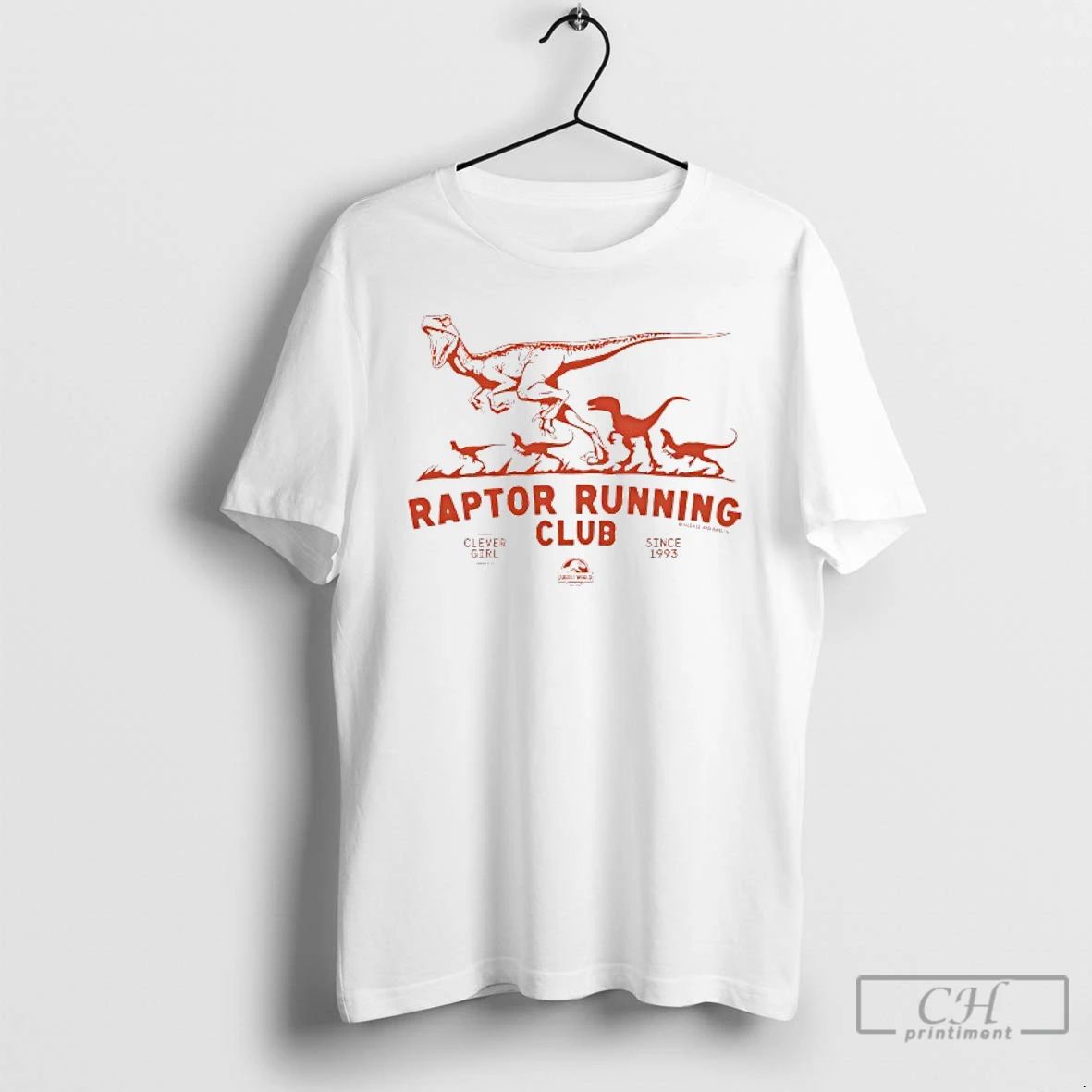 Classic Jurassic World Raptor Running Club Since 1993 T Shirts