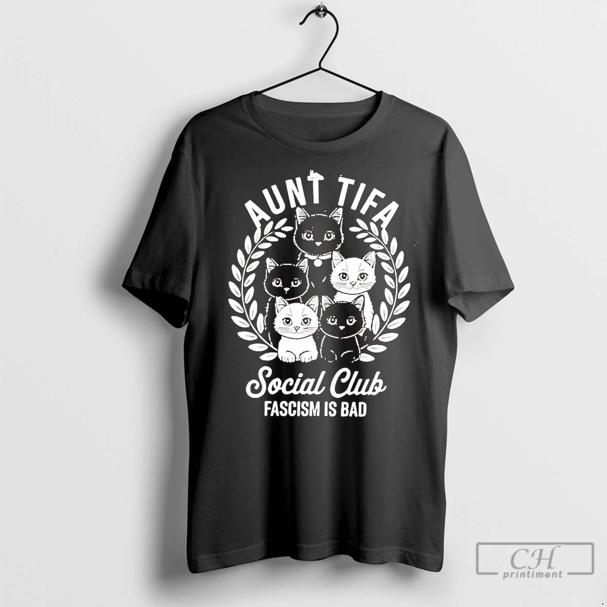 Classic Aunt Tifa Cats Social Club Fascism Is Bad