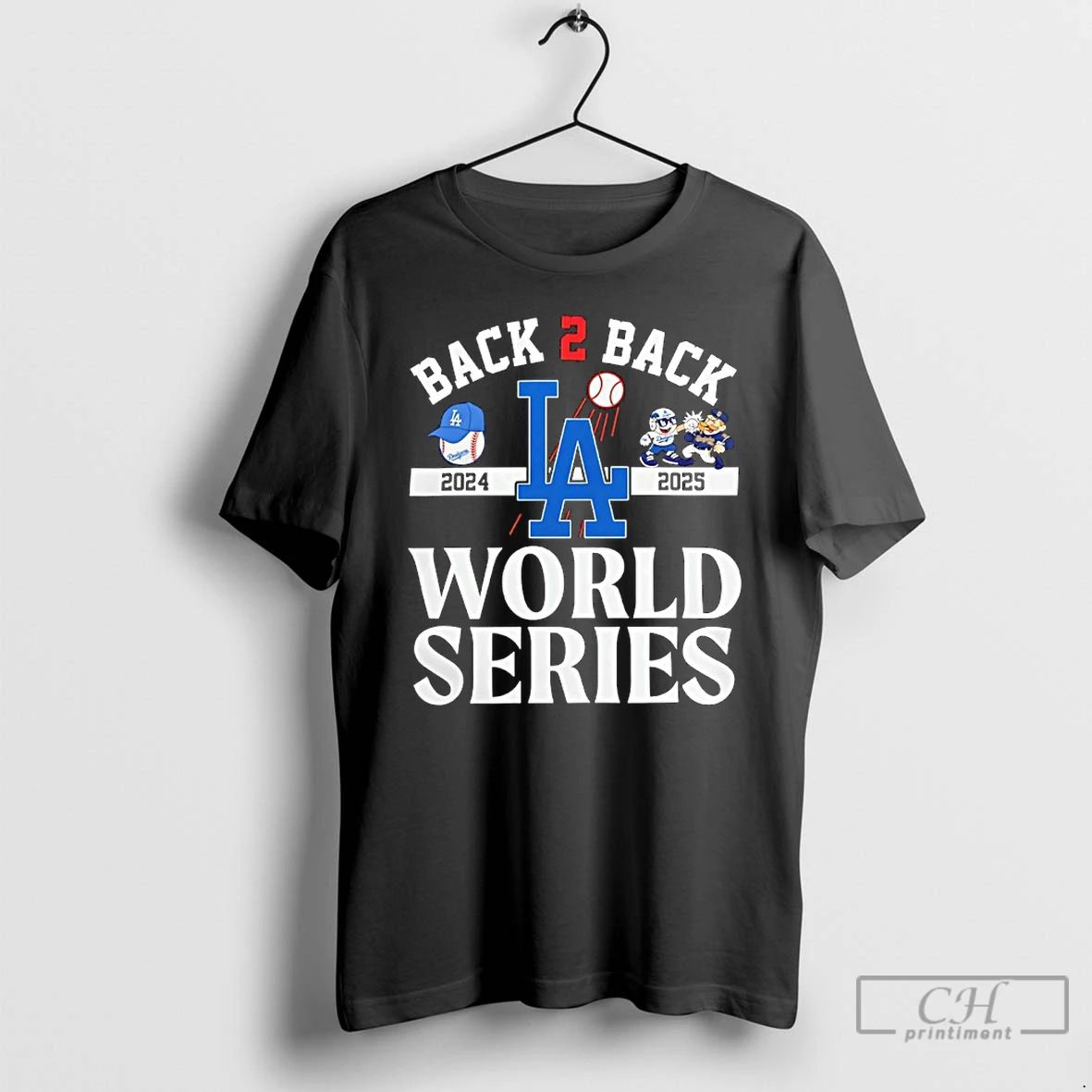 Classic La Dodgers B2b 2024 2025 World Series National League Champions T Shirts