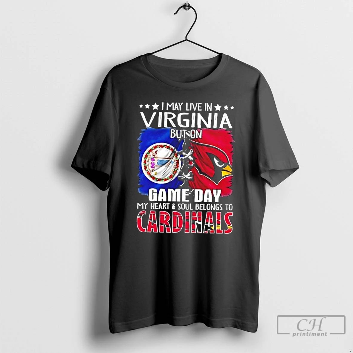 Premium I May Live In Virginia But On Gameday My Heart And Soul Belongs To