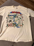 Vtg 89 Dallas Texas T-Shirt Fruit of the Loom USA Baro McClain Double Side Large