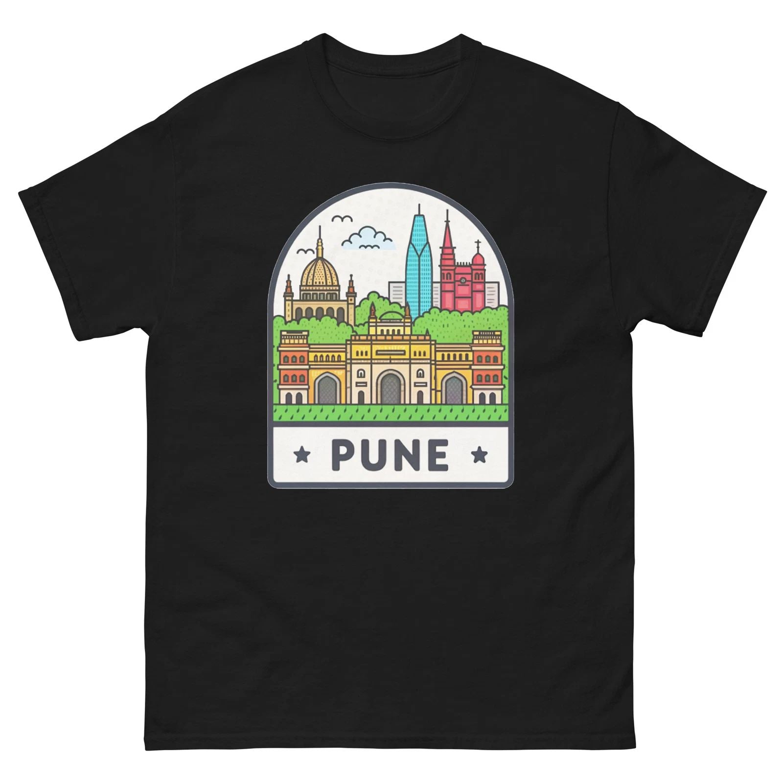 Pune World Travel Urban Area City T-Shirt