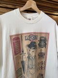 Vintage 90s The English Teddy Bear Company - Cream T-Shirt XL - London Graphic