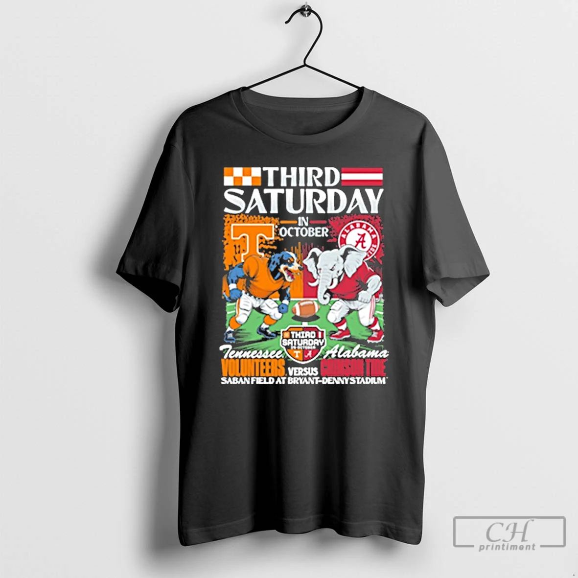 Classic Alabama Vs Tennessee 2025 Third Saturday In October Rivalry T Shirts