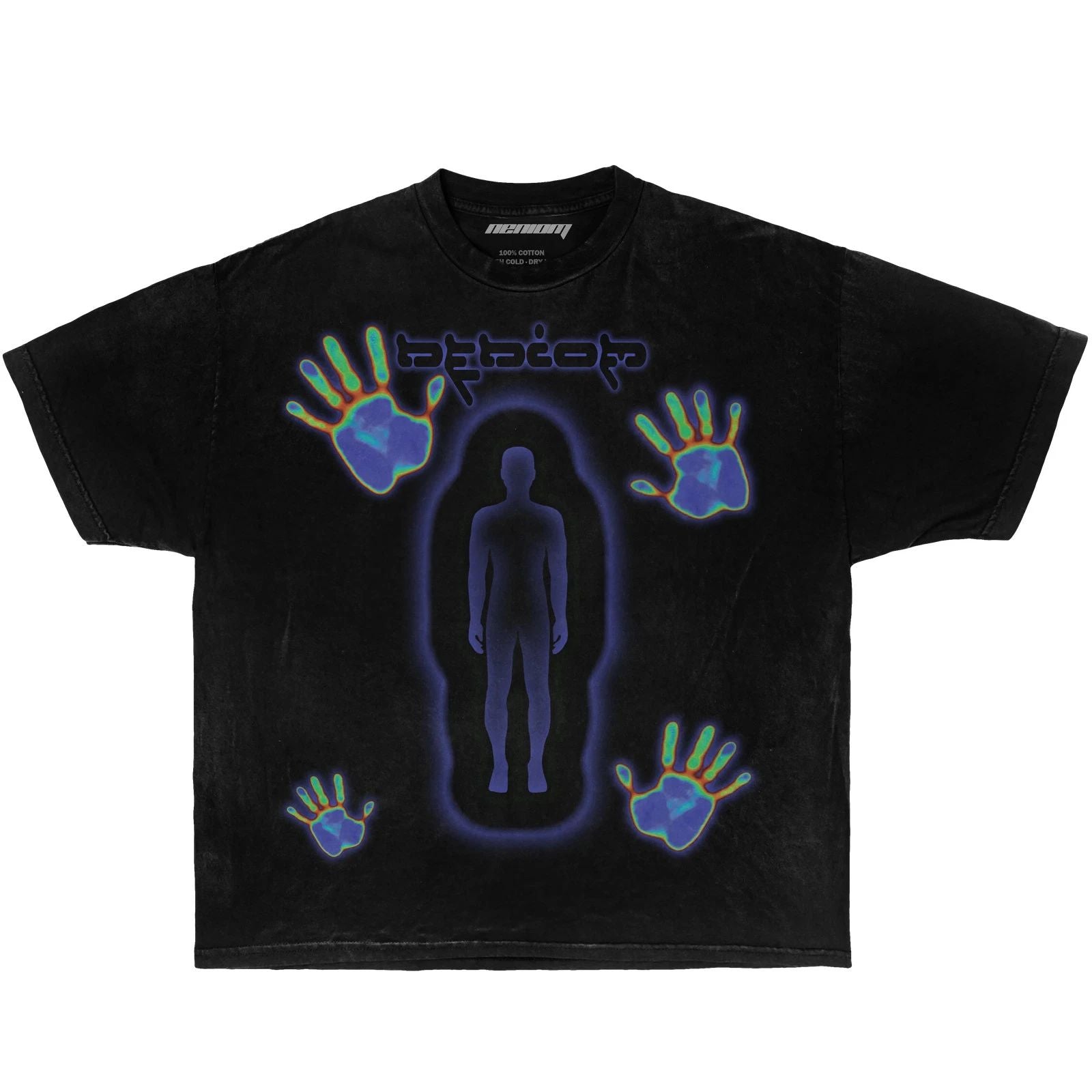 Neniom Thermal Feel Vintage Boxy Shirt Graphic Tee Streetwear Y2K