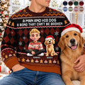 A Bond That Can't Be Broken Dog Lover 3D Effect - Personalized Unisex Ugly Sweater