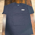 High Brand black t-shirt with Street graphic designs on the back.