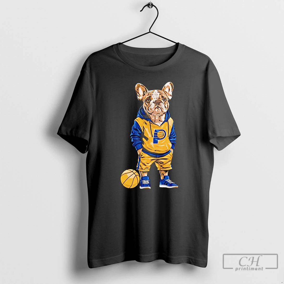 Premium Indiana Pacers X French Bulldog Hoop Dogs T Shirts