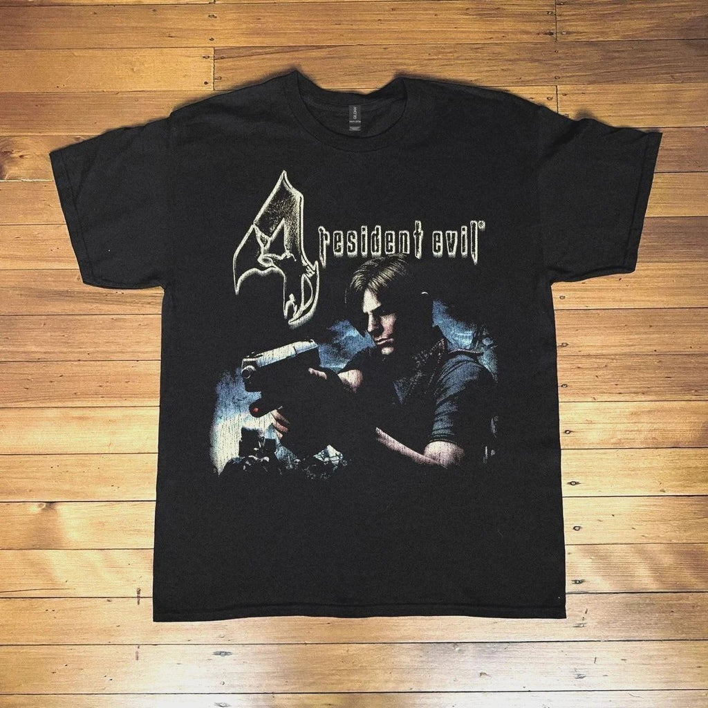 Resident Evil Cotton T-Shirt Vintage Style Horror Game Graphic Tee S-5XL FanMade