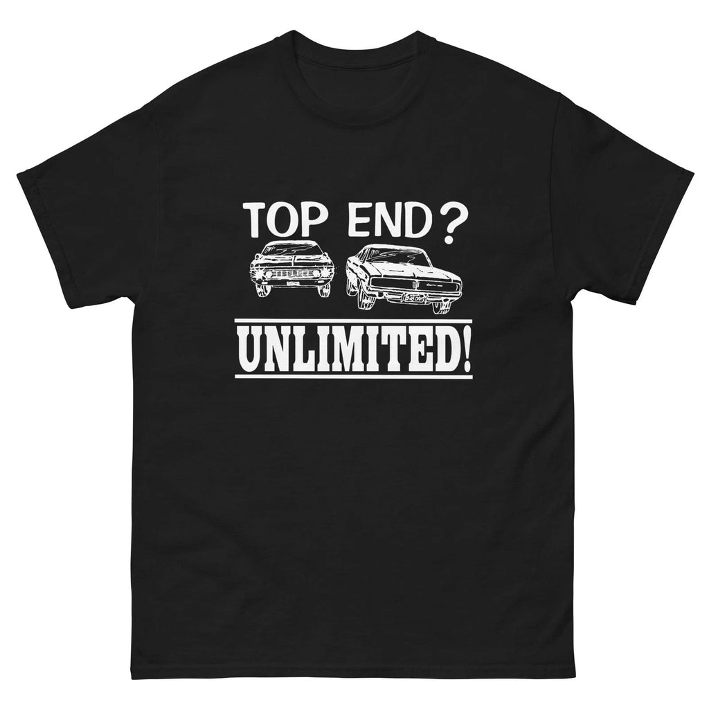 TOP END UNLIMITED T SHIRT DIRTY MARY CRAZY LARRY 69 CHARGER
