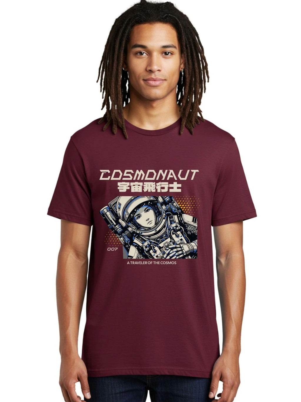 Cosmonaut Mens Graphic Tee,100% Cotton,Casual Summer Wear