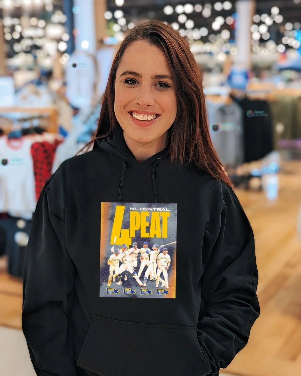 Milwaukee Brewers NL Central 4-Peat Champions shirt