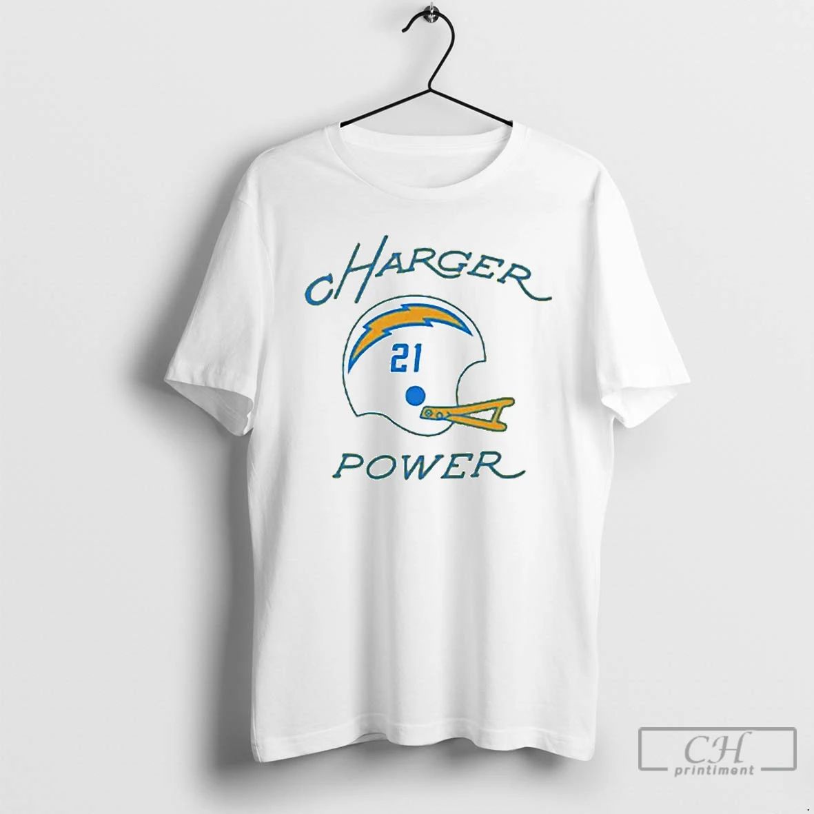 Premium Los Angeles Chargers Charger Power Ornaments T Shirts