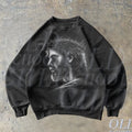 Jesus Vintage 90s Graphic Hoodie, Retro Y2k Jesus Hand Drawn Sweater,