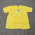 Stussy Shirt Mens XL Yellow Hula Girl Hawaii Graphic Tee Streetwear Surf