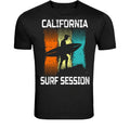 California Surf Session T-Shirt - Vintage Surfer Beach Graphic