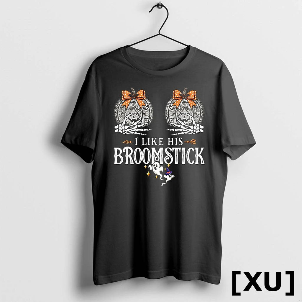 I Like His Broomstick He Likes My Pumpkins Couples Halloween Tshirts Sweater