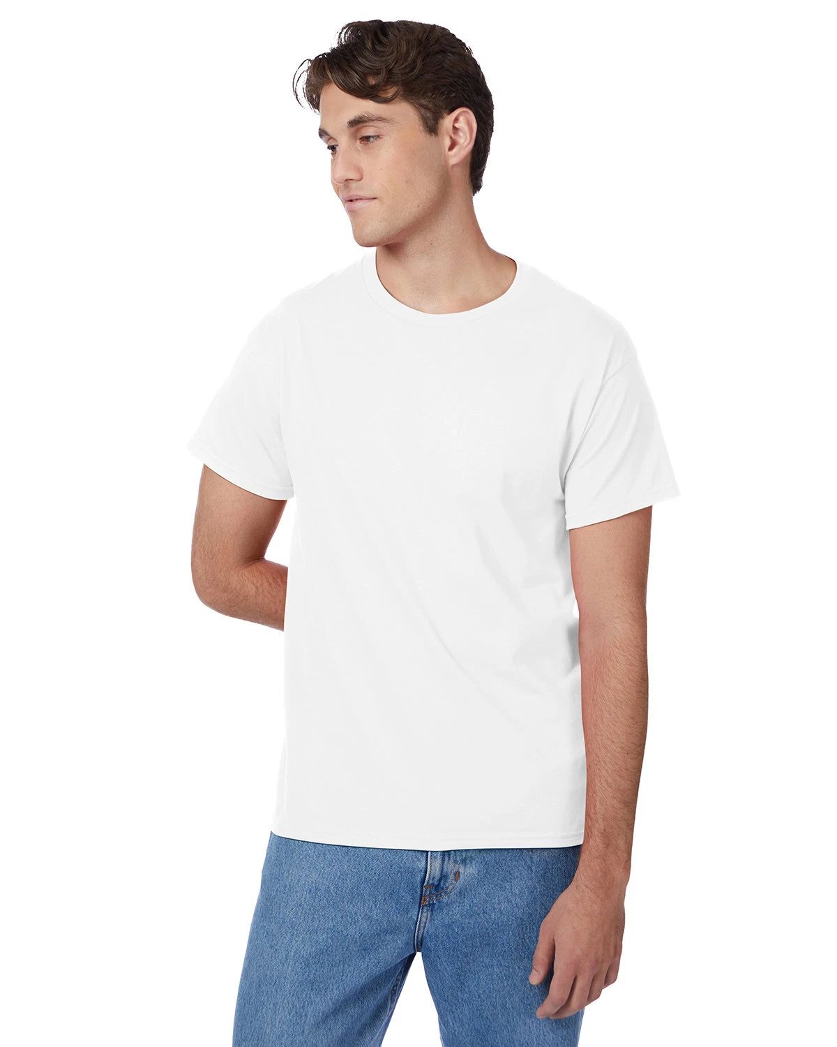 3 Pack Of Hanes Men's Authentic-T Stylish T Shirt Casual Plain T-Shirt - 5250T