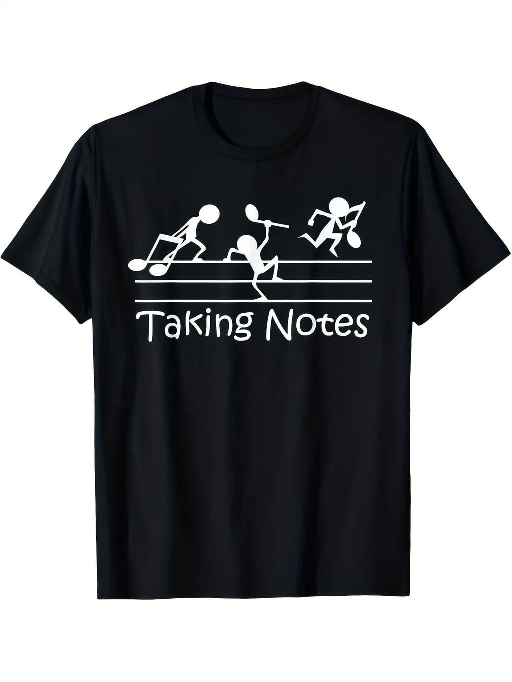 Vintage Treble Clef Sheet Music Graphic T-Shirt Funny Musician Humor Tee