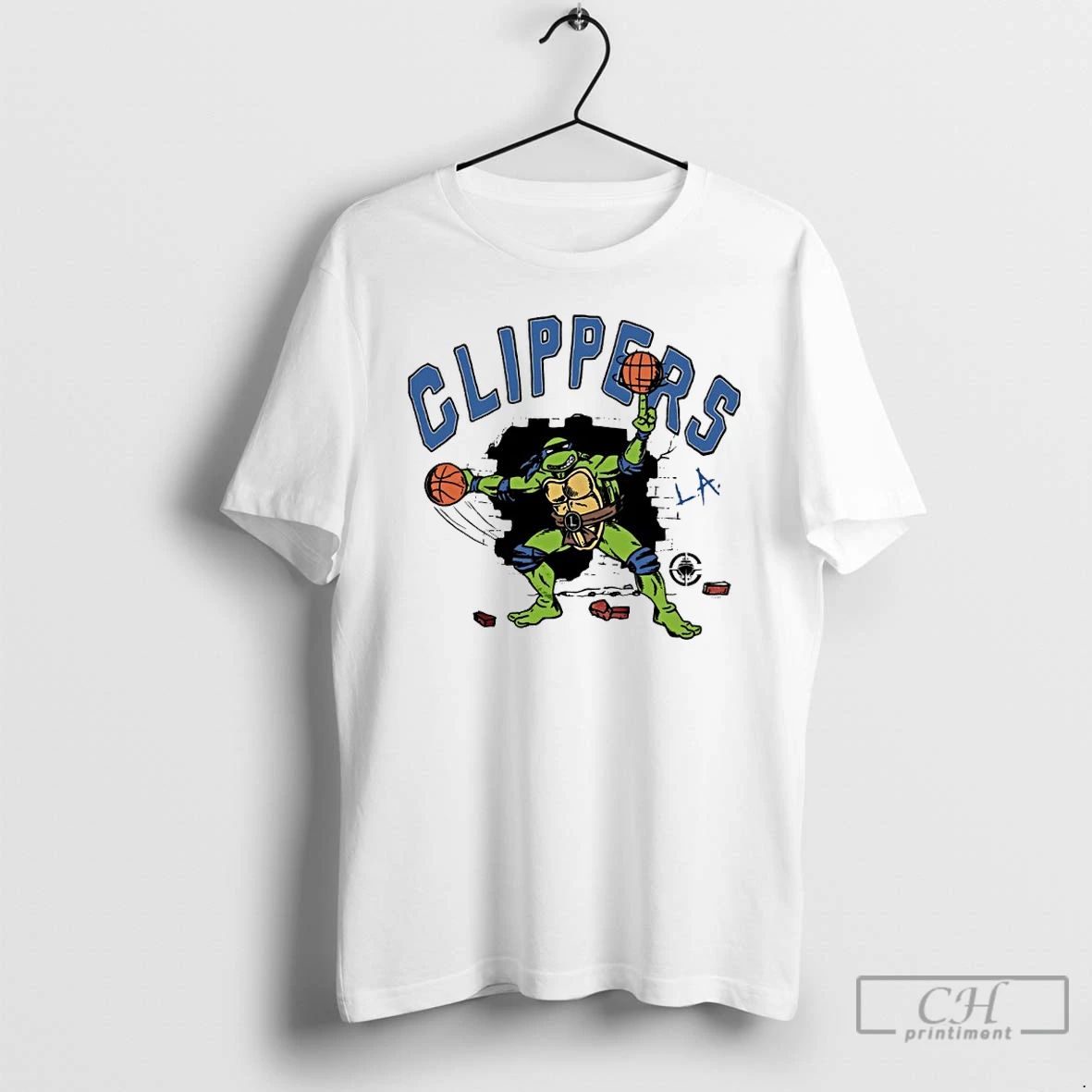 Classic Tmnt Leonardo X Los Angeles Clippers T Shirts