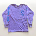 Vintage Surf Shirt Mens M Hurricane Camille Purple 80s Beach Summer
