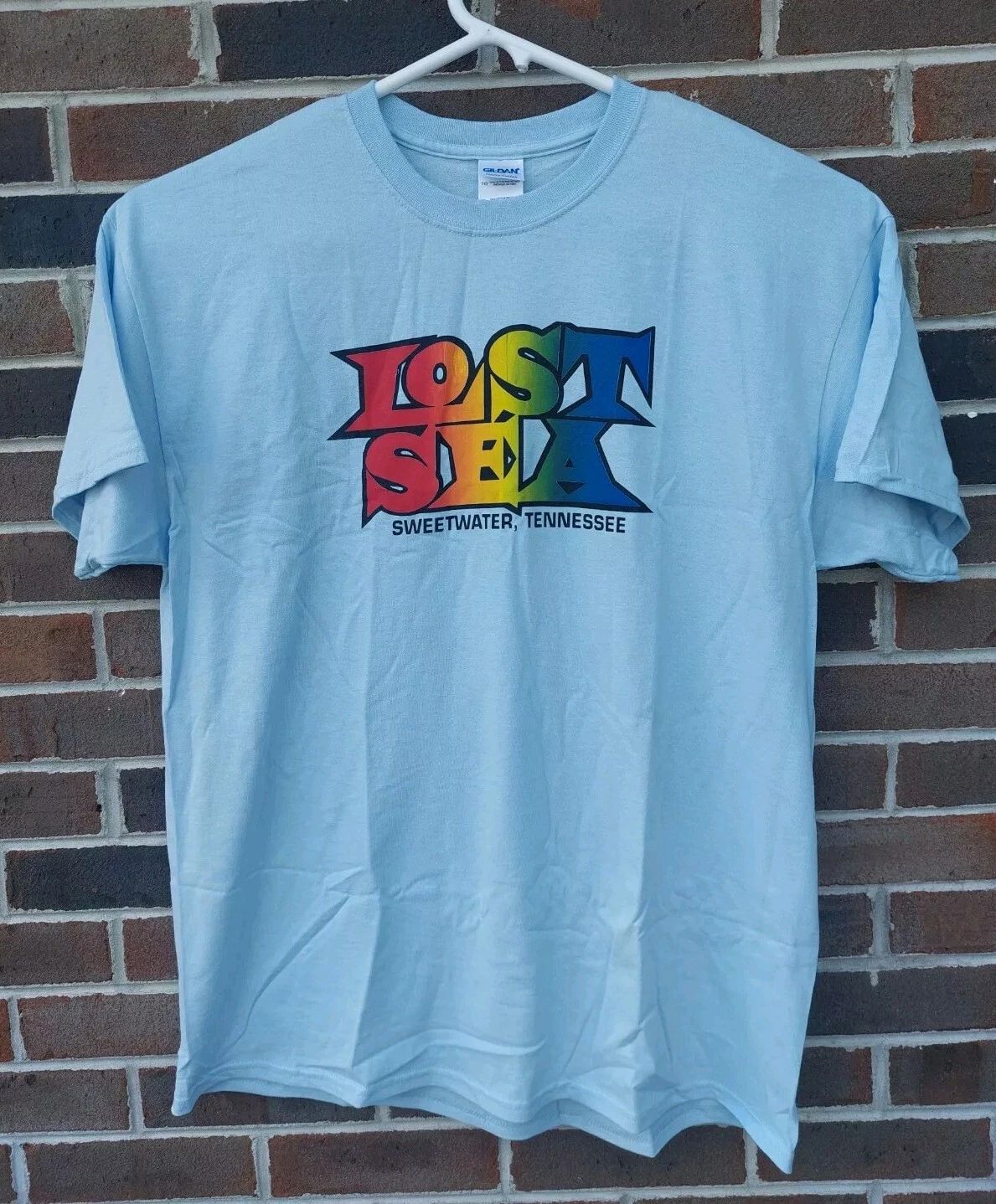 Vintage Lost Sea Graphic T Shirt Size Large Colorful 90s